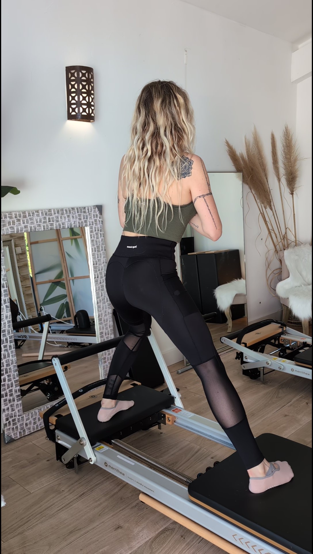 pilates reformer travail de l'équilibre